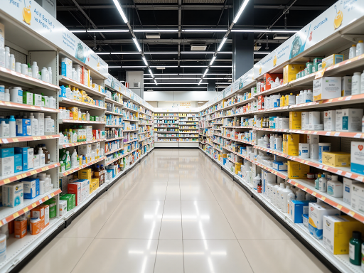 Yiwu small commodity market display of diverse general merchandise items, showing variety of consumer goods and seasonal products, organized retail presentation of specialty items and everyday goods, extensive collection of miscellaneous products, authentic market environment